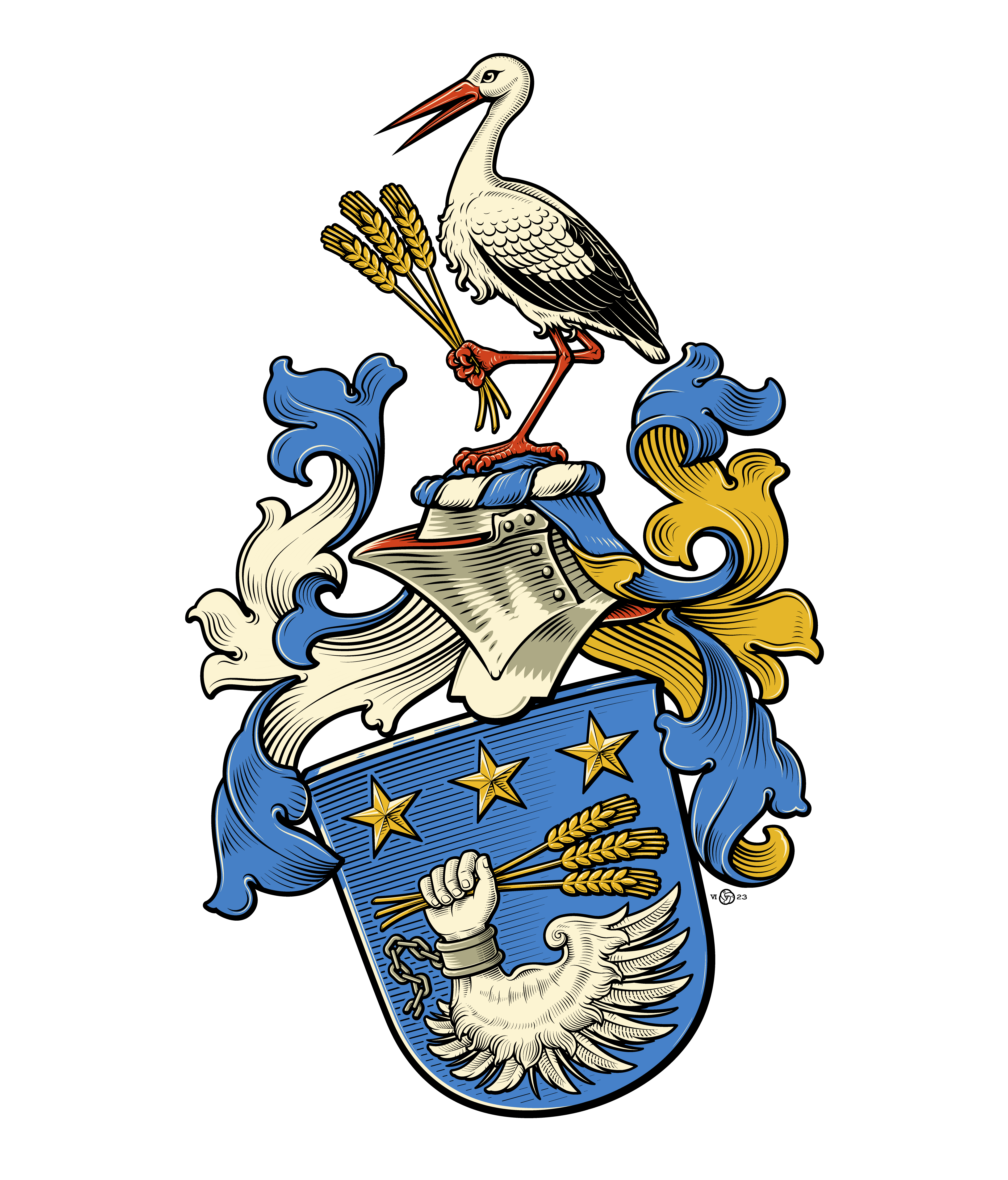 An artistic depiction of my coat of arms by Vadym Burla